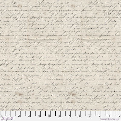 Charcoal Palette - PWTH318.Charcoal - Handwriting - FreeSpirit Fabrics