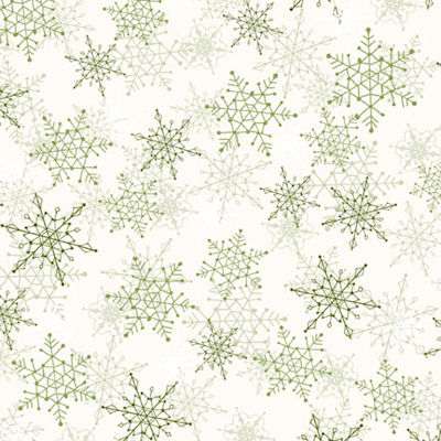 Winter Song - WISO 6233 EG - Layered Snowflakes - P&B Fabrics