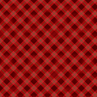 Winter Song - WISO 6236 R - Calm Gingham - P&B Fabrics - A repeating red tartan plaid pattern with darker red diamonds and thin light lines forming the check design.