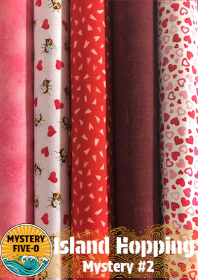 Island Hopping Mystery Quilt Kit - Valentines Day