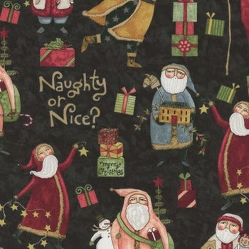 Naughty or Nice - C16260-Black  - Main - Riley Blake Designs