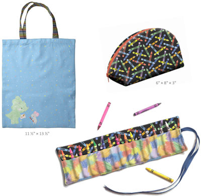 Kit - Pouch-Rollup-Tote -New Box of Crayons - Riley Blake Designs