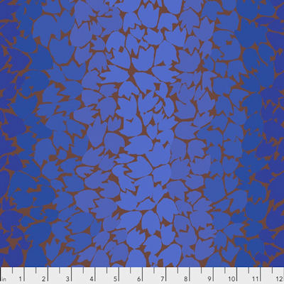 Kaffe Fassett Collective - PWGP174.BLUE Ombre Leaves -  Free Spirit Fabrics