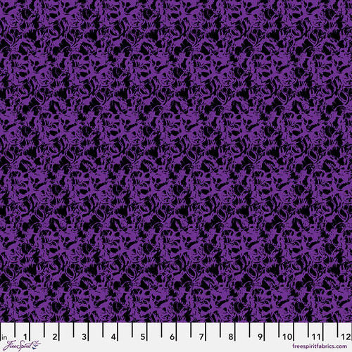 Cool Breeze - PWKP038.DkPurple Frost Dk Purple - Free Spirit Fabrics