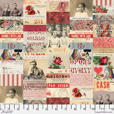 Red Palette - PWTH220.red - Collage - Free Spirit Fabrics