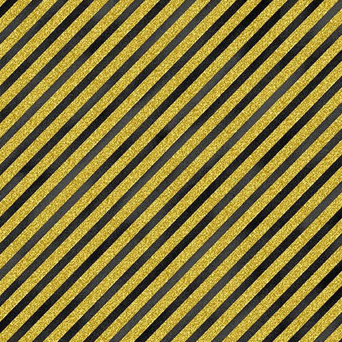 Merry Christmas -  CM3629 Gold - Golden Stripes - Timeless Treasures