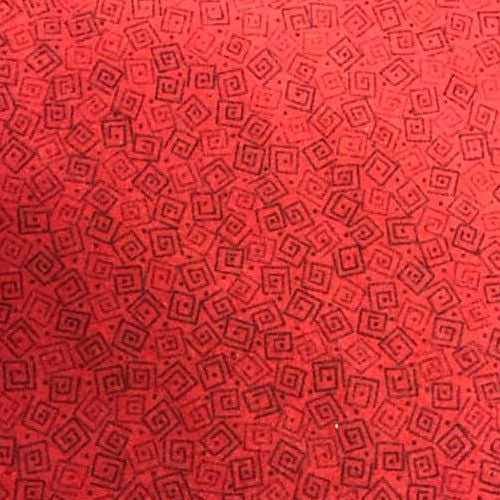 Squares Flannel - 24779-mfln dk red - QT Fabrics