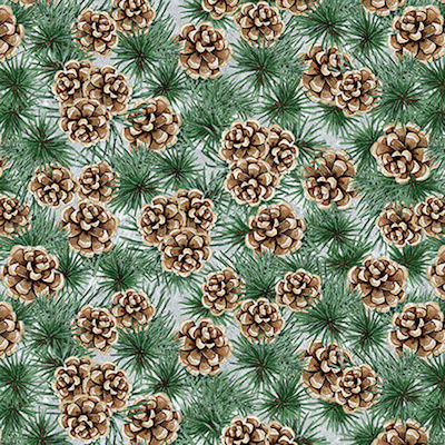 Joyful Tidings - 1566-66 Pine Cones - Blank Quilting