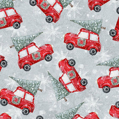 Joyful Tidings- 1573-90 Cars with Trees - Blank Quilting