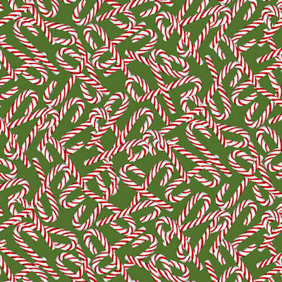 Gingerbread Factory - 1619-66 - Tossed Candy Canes - Blank Quilting