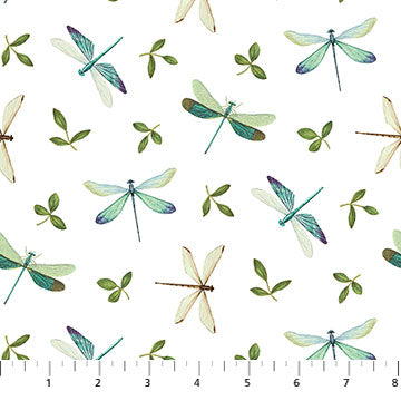 Fleurs - 23943-10 Dragonflies  - Northcott