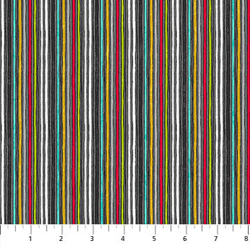 Sewing is My Happy Place - 24223 Barcode Stripe - Northcott Fabrics