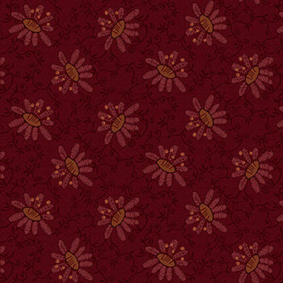 Scrap Happy - Lacey Design - Red - 2616-88 - Henry Glass Fabrics