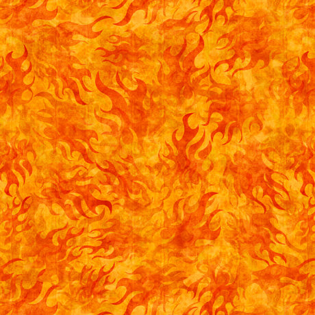 Easy Rider - 27483 O Flames - Orange -  QT Fabrics