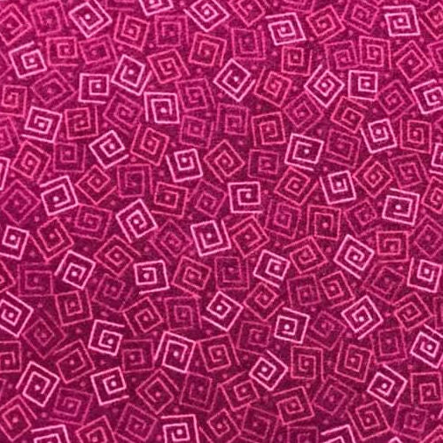 Squares Flannel - 24779-vmfln dk pink - QT Fabrics