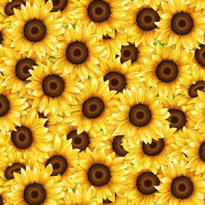 Sunny Sunflowers - Yellow Packed Sunflowers - 5570-44 - Studio E