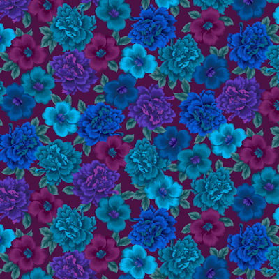 Noble Menagerie 5618-75 Med Floral - Studio E Fabrics