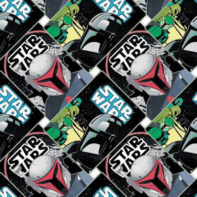 73800212-1 Star Wars Mandalorian Poster Collage - Camelot Fabrics