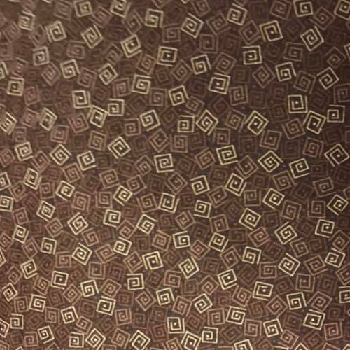 24779-afln brown squares flannel - QT Fabrics