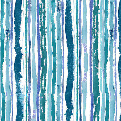 Midnight Sapphire - Watercolor Stripe - 9381-17 - Henry Glass Fabrics