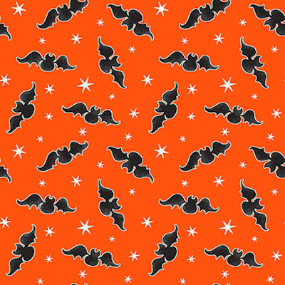 Tossed Bats on Orange - 9537G-39 - Here We Glow