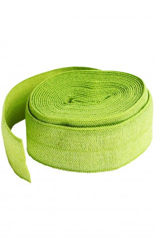 Fold-over Elastic, 20mm - Apple Green