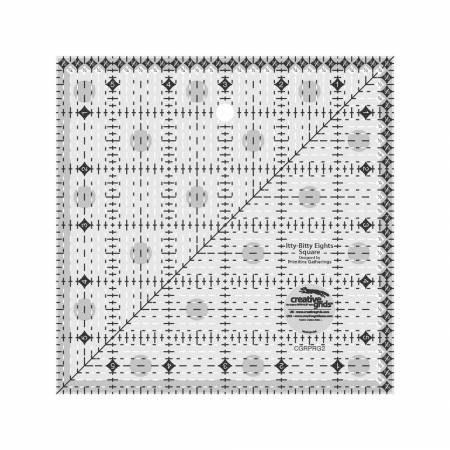Creative Grids Itty-Bitty Eights Square Quilt Ruler 6in sq