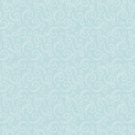I Love Sngnomies - F9638-11 Aqua Swirl - Henry Glass Fabrics