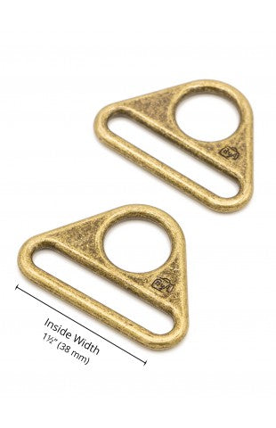 Triangle Ring- 1 1/2" - Brass