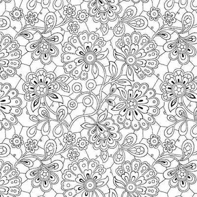 Ink-C8734 White Paisley Doodles