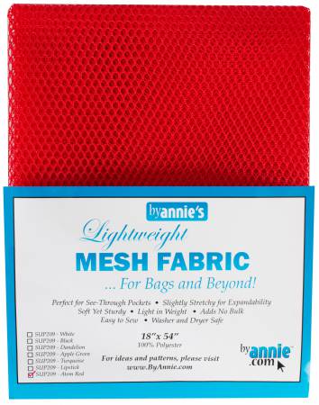 Lightweight Mesh Fabric Atomic Red