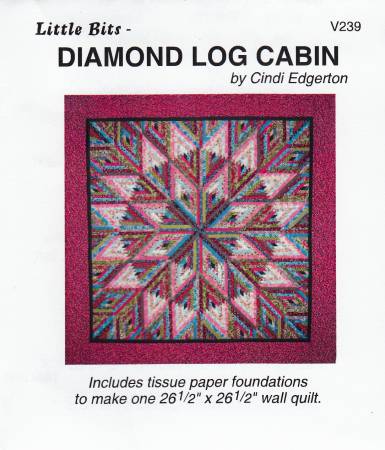 Little Bits Diamond Log Cabin pattern