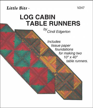 Little Bits Log Cabin Table Runners pattern