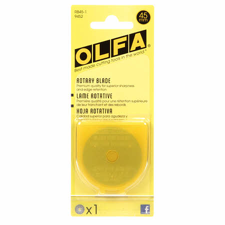 Olfa 45mm Rotary Blade - pk of 1