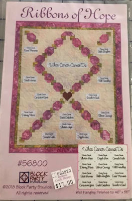 Ribbons of Hope Pattern & Panel 