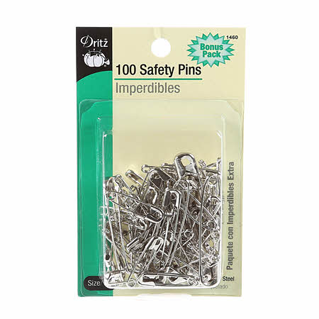 Safety Pin Assorted Bonus Pack 100ct
