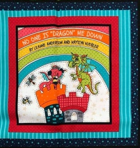 1849P - No One is Dragon Me Down Book Panel - Henry Glass Fabrics